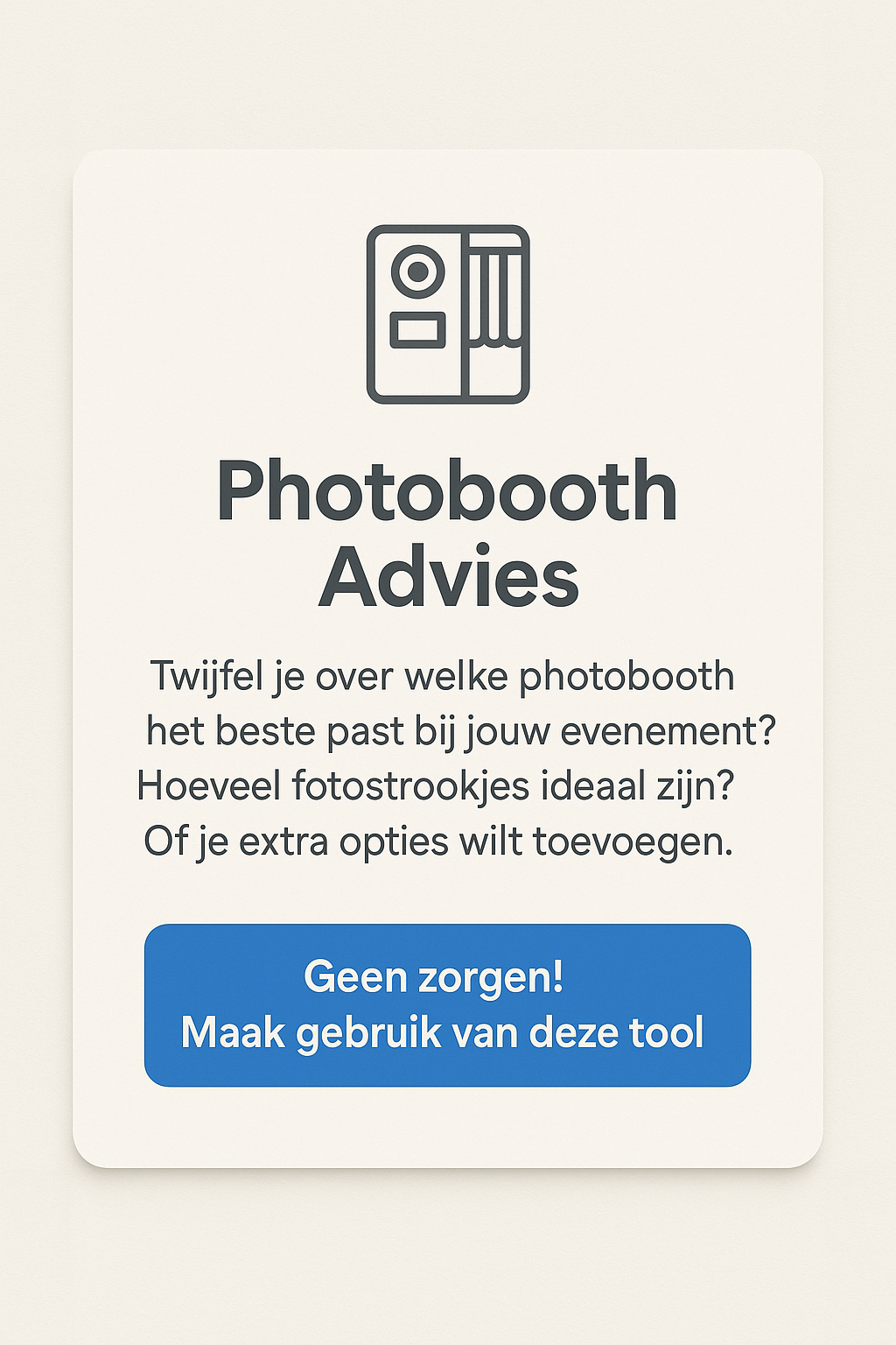 Advies fotostrips: